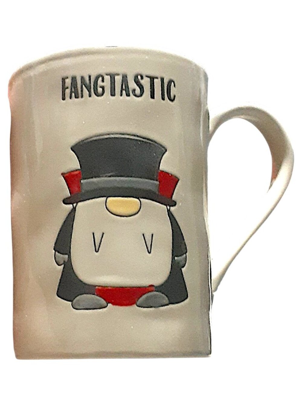 FANGTASTIC Gnome with Fangs 18oz Mug Made by TAG Spider on Back, Halloween Gnome